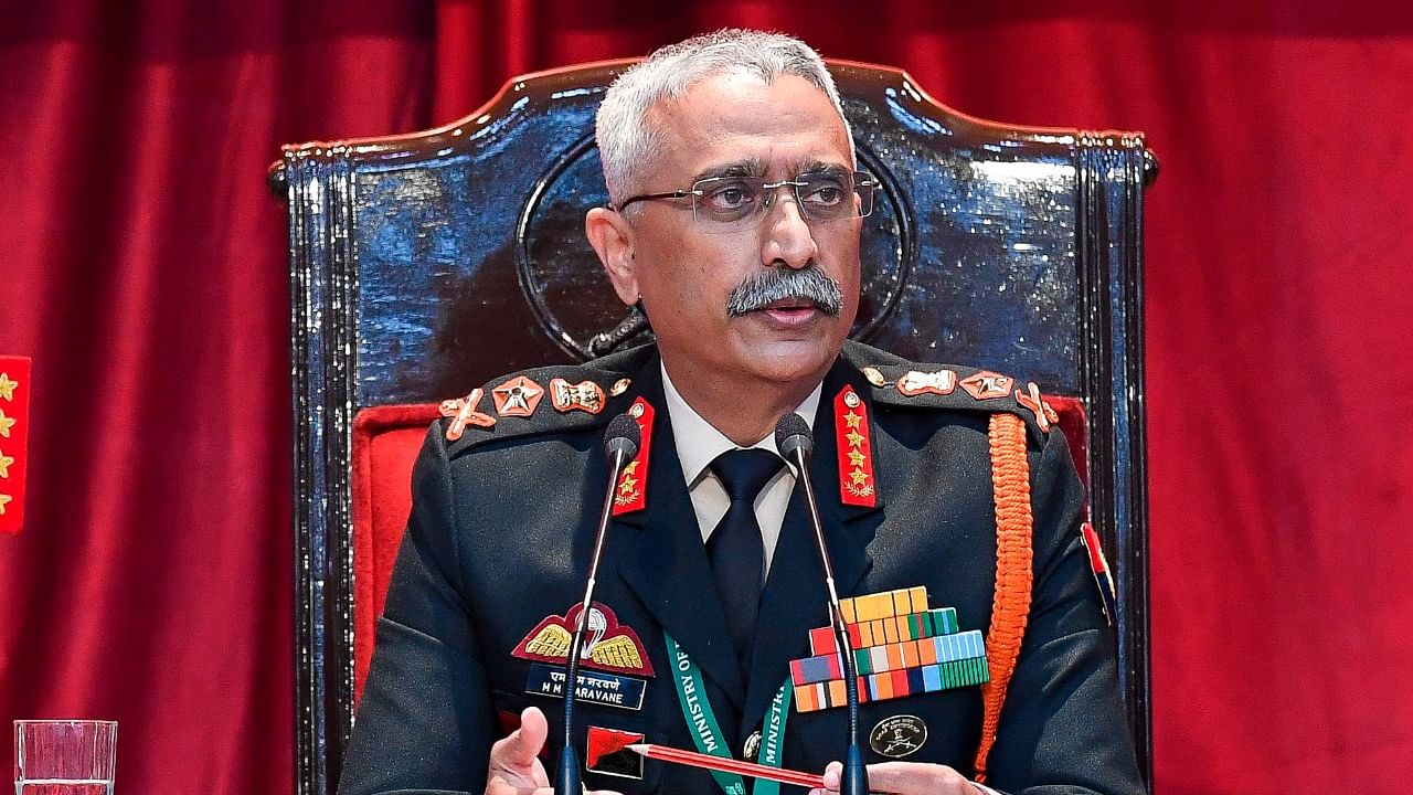 India Chief of the Army Staff General Manoj Mukund Naravane. Credit: AFP File Photo