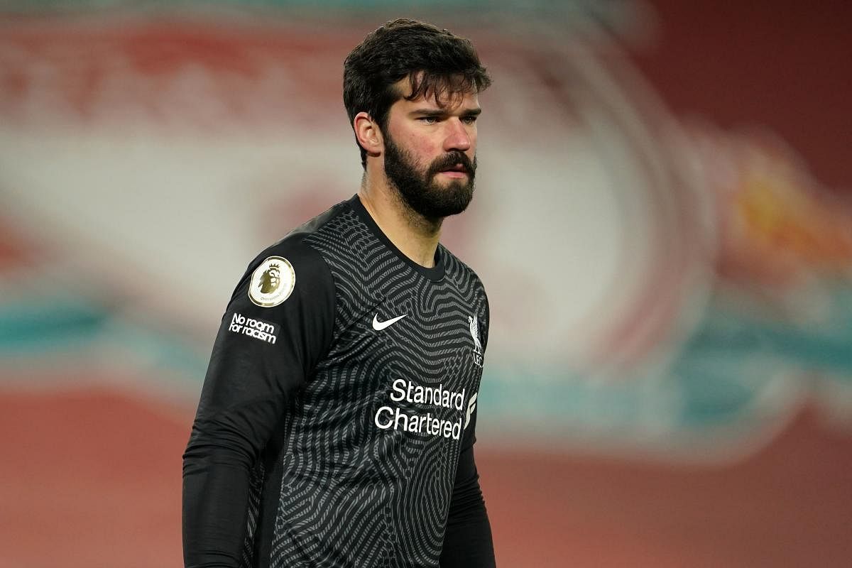 Liverpool's Brazilian goalkeeper Alisson Becker. Credit: AFP photo. 