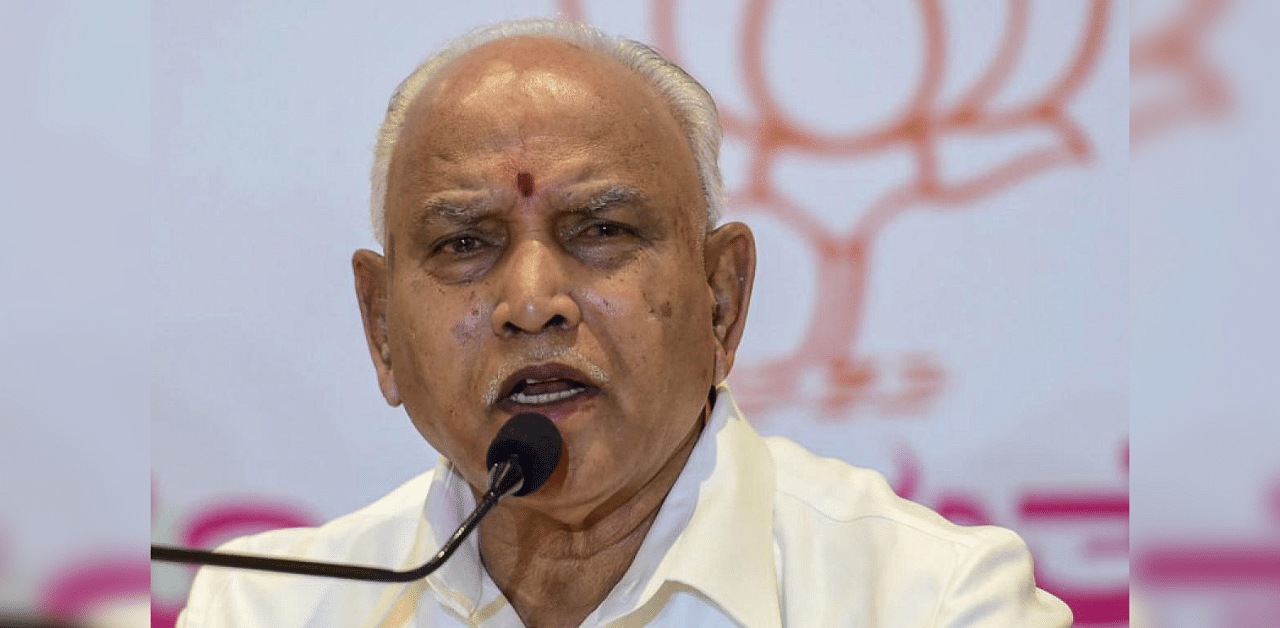 Karnataka Chief Minister B S Yediyurappa. Credit: DH photo. 