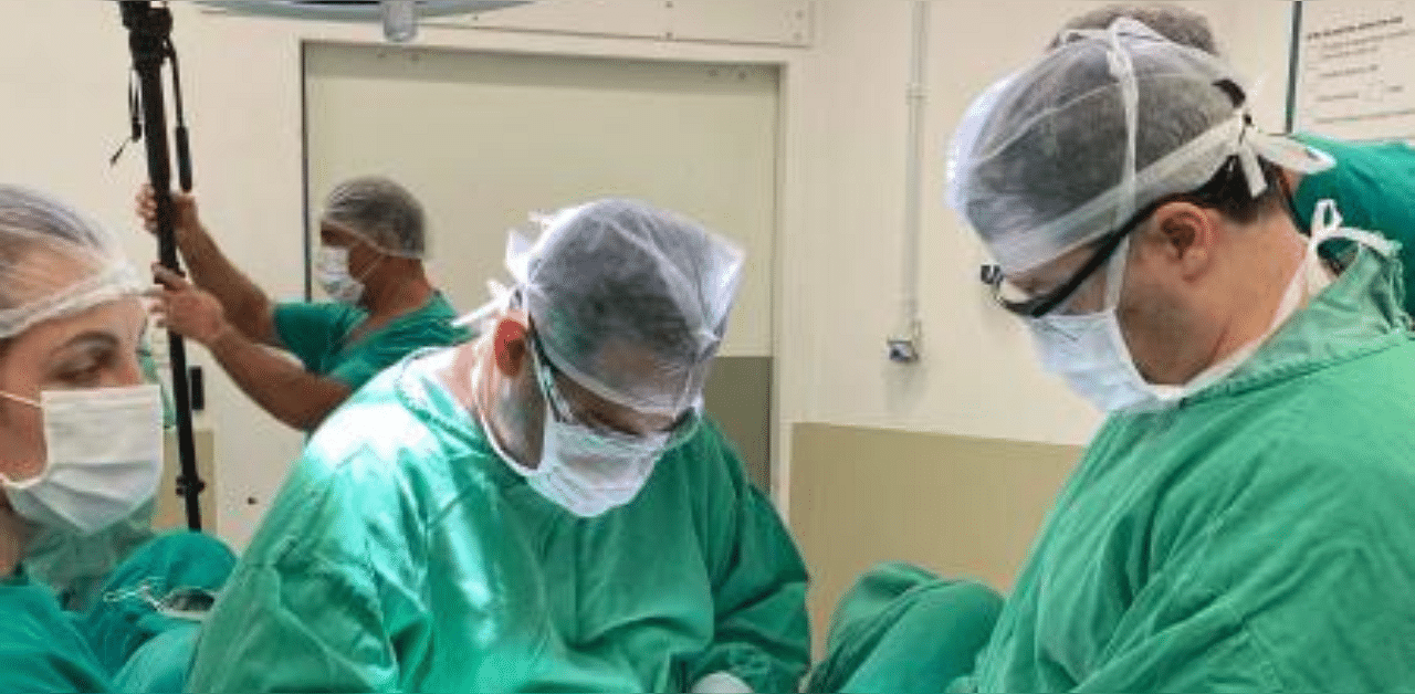 Brazilian doctor Jose Martins and his medical team. Credit: AFP Photo