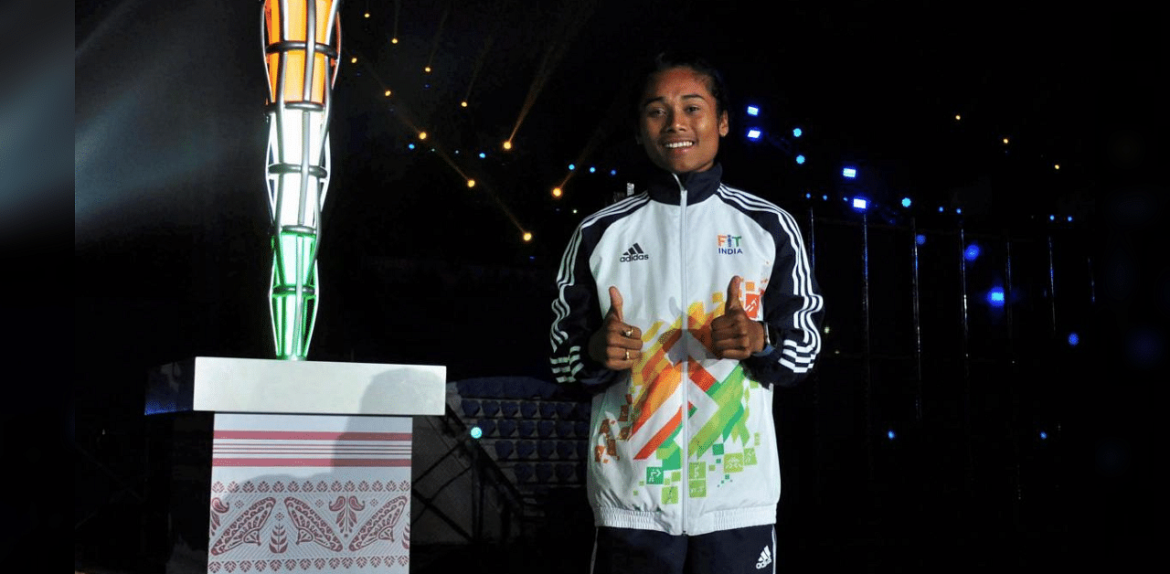 Star Indian sprinter Hima Das. Credit: PTI File Photo