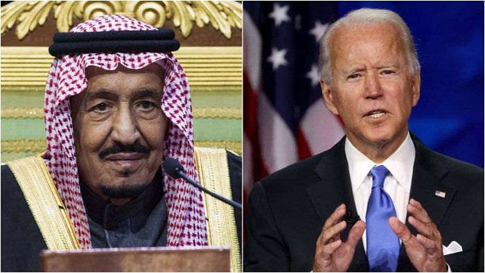 King Salman of Saudi Arabia and US President Joe Biden. Credit; AFP, Getty Images