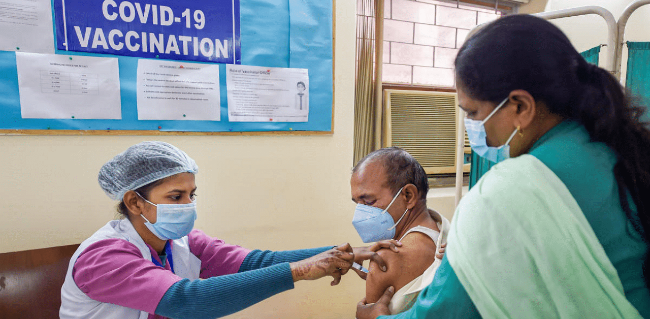 Covid vaccination drive in Delhi. Credit: PTI File Photo