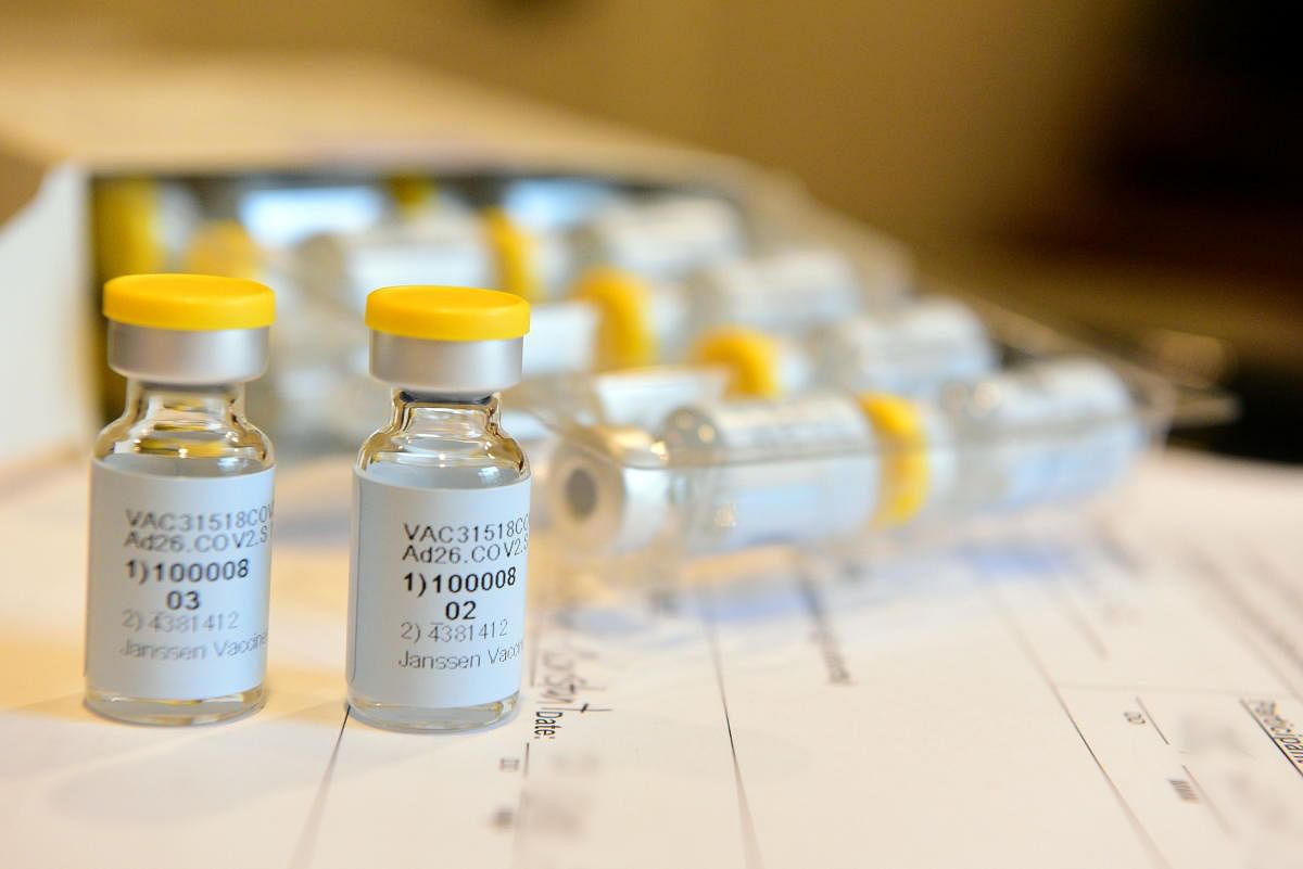 Vials of Johnson & Johnson's Janssen coronavirus vaccine. Credit: Reuters photo. 