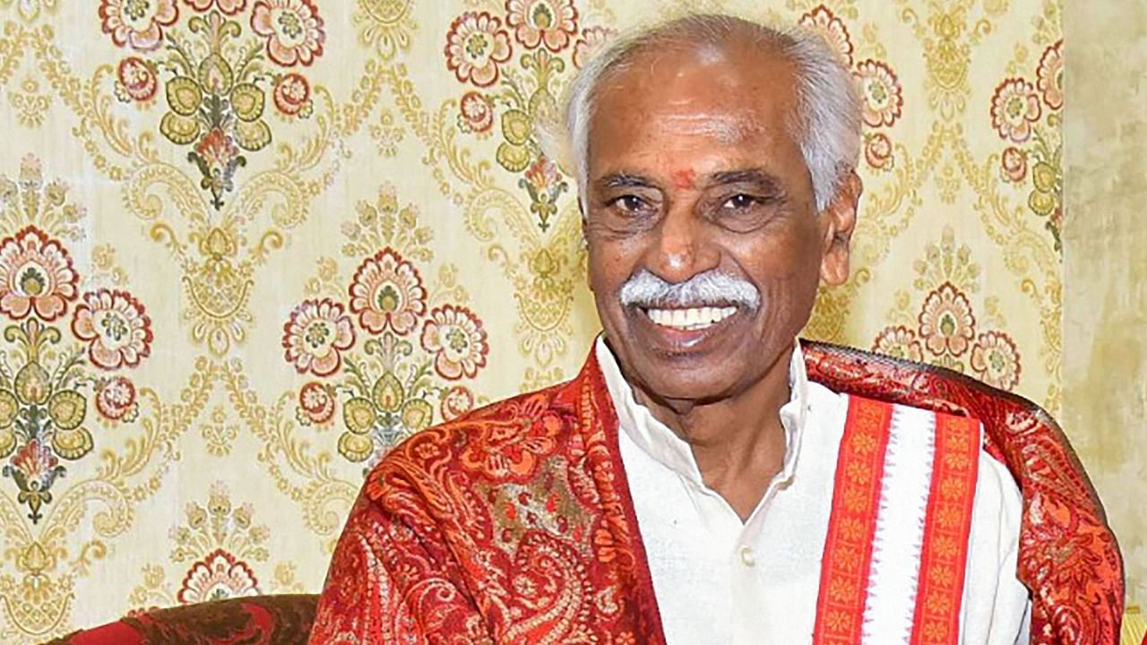 Himachal Pradesh Governor Bandaru Dattatreya could read only the last line of his address to the Assembly on the opening day of the Budget Session. Credit: PTI Photo