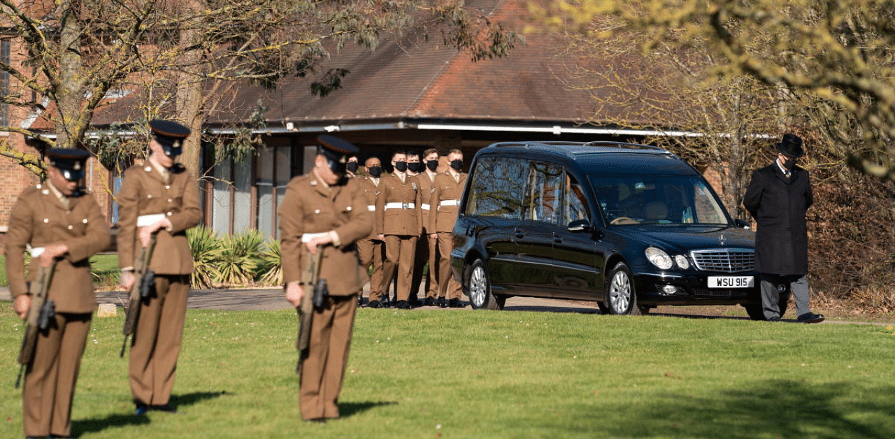 The funeral cortege of Captain Sir Tom Moore arrives at Bedford Crematorium, amid the coronavirus disease (COVID-19) outbreak, in Bedford, Britain. Credit: Reuters Photo