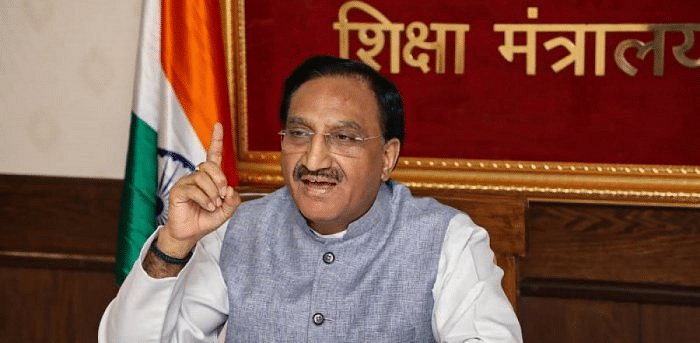 Union Education Minister Ramesh Pokhriyal ‘Nishank’. Credit: PTI File Photo