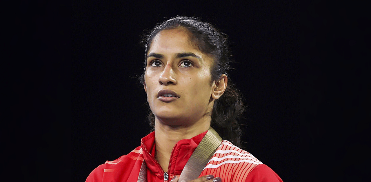 Star Indian wrestler Vinesh Phogat. Credit: PTI Photo