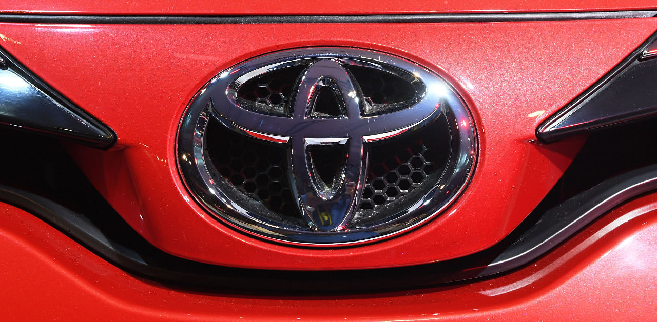 Toyota logo on a car. Credit: AFP Photo