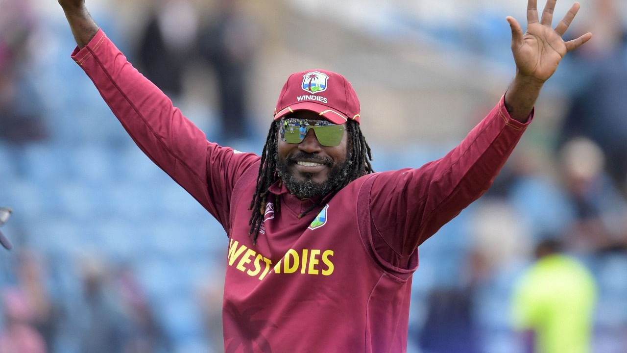 Former West Indies batsman Chris Gayle. Credit: AFP File Photo