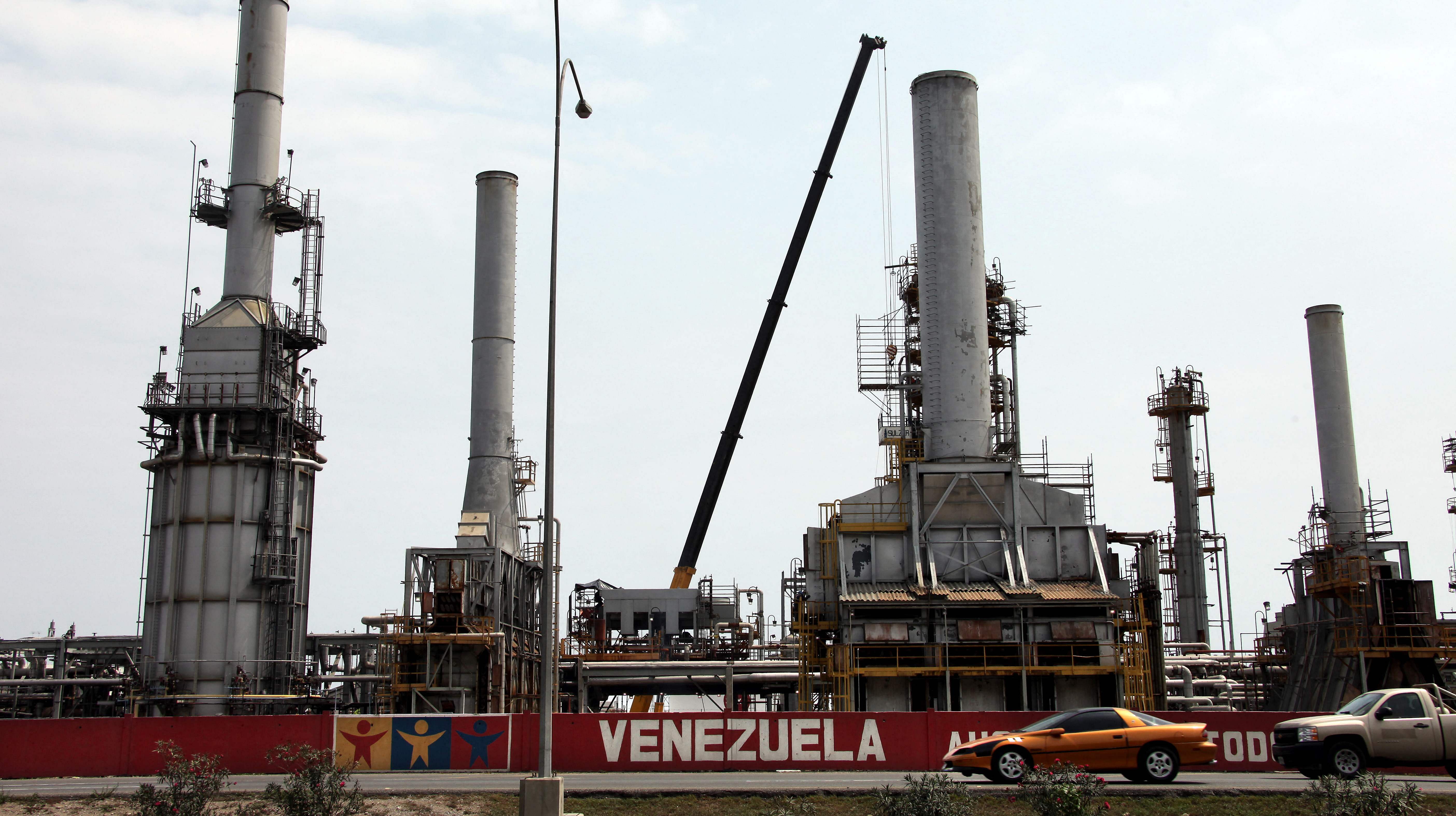 Oil refinery in the in Moron, Venezuela. Credit: AFP Photo