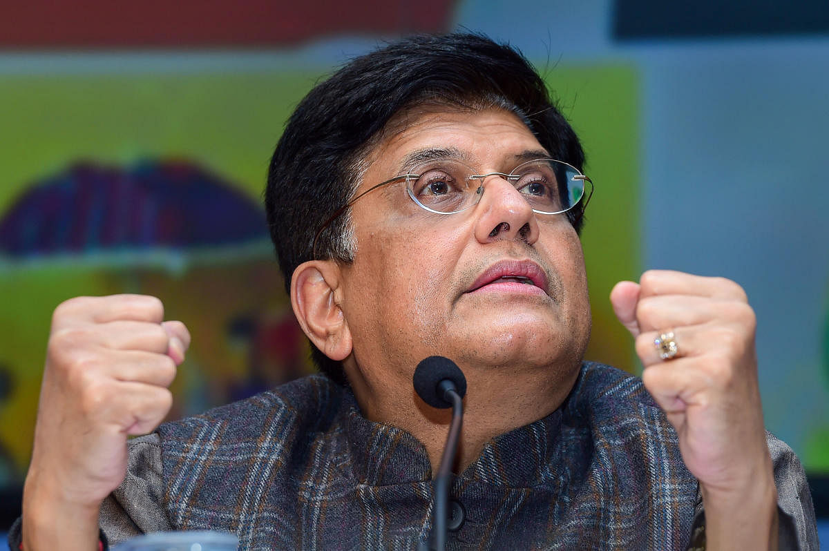  Commerce and Industry Minister Piyush Goyal. Credit: PTI Photo