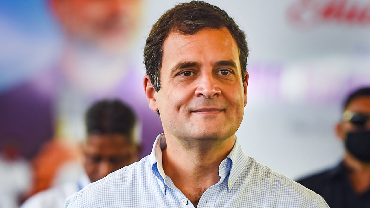 Congress leader Rahul Gandhi at St. Xavier's College during his election campaign ahead of Tamil Nadu assembly polls, at Palayamkottai in Tirunelveli district, Sunday, Feb. 28, 2021. Credit: PTI File Photo