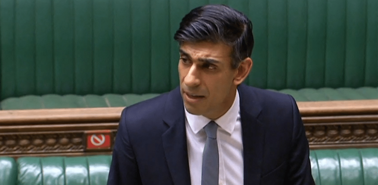 Britain's Chancellor of the Exchequer Rishi Sunak. Credit: AFP Photo