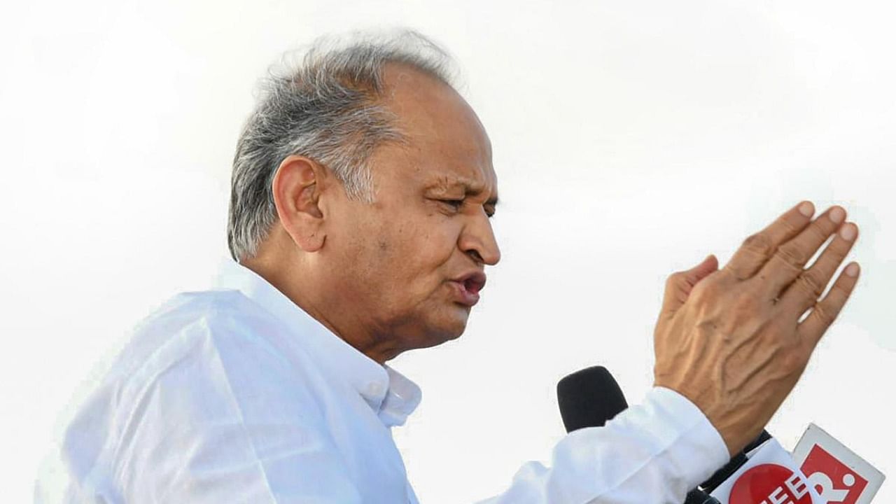 Rajasthan CM Ashok Gehlot. Credit: PTI.