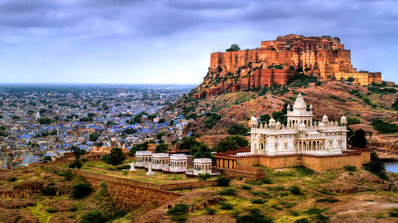 Mehrangharh Fort and Jaswant Thada mausoleum in Jodhpur, Rajasthan. Representative image/Credit: iStock images