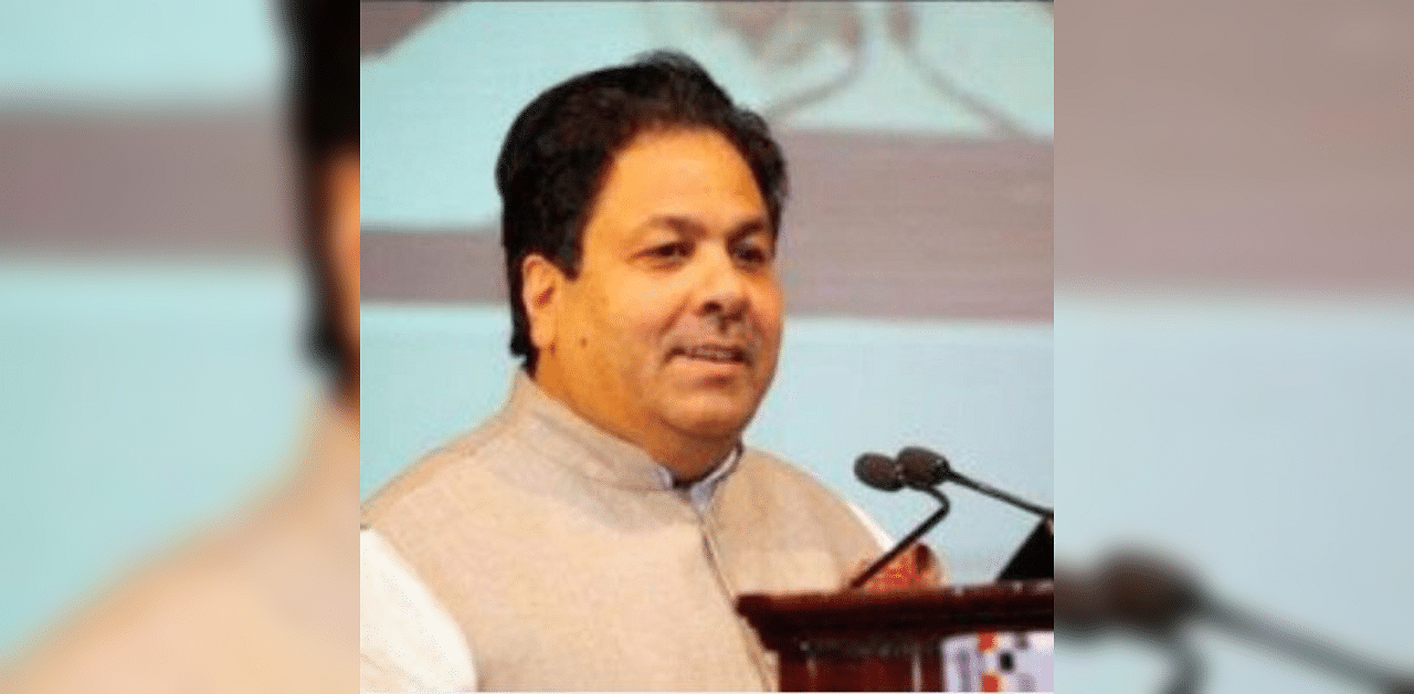 Congress leader Rajeev Shukla. Credit: Twitter. 