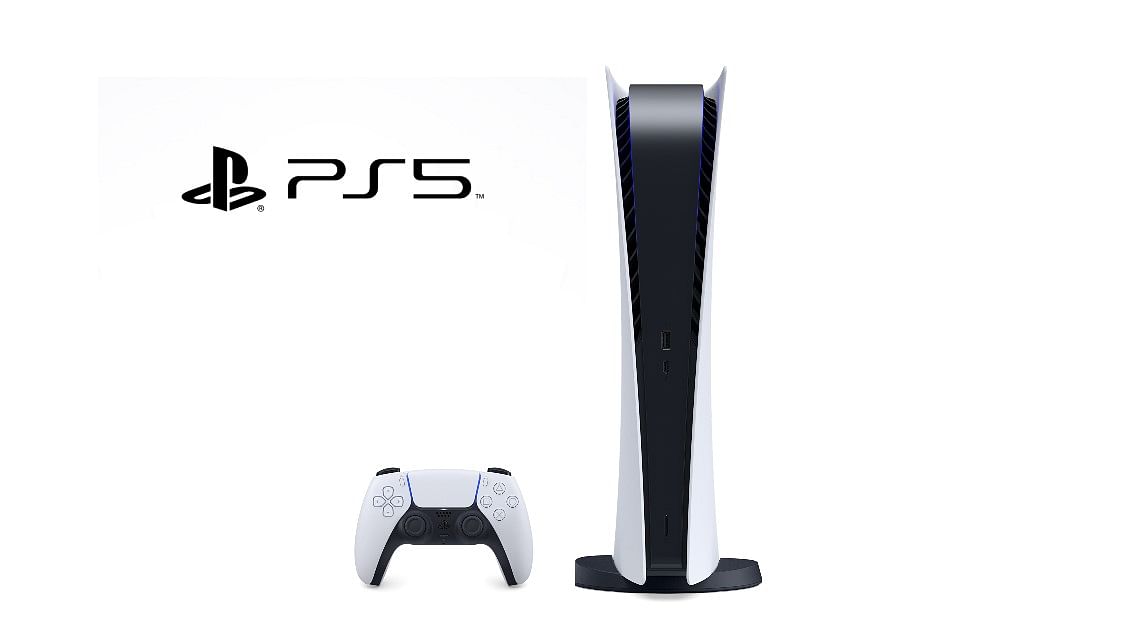 The new PlayStation 5 along with DualSense controller. Credit: Sony
