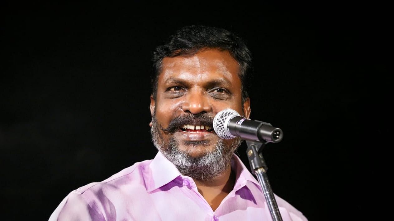 Viduthalai Chiruthaigal Katchi (VCK) chief and prominent Dalit leader in Tamil Nadu, Thol. Thirumavalavan. Credit: DH Photo