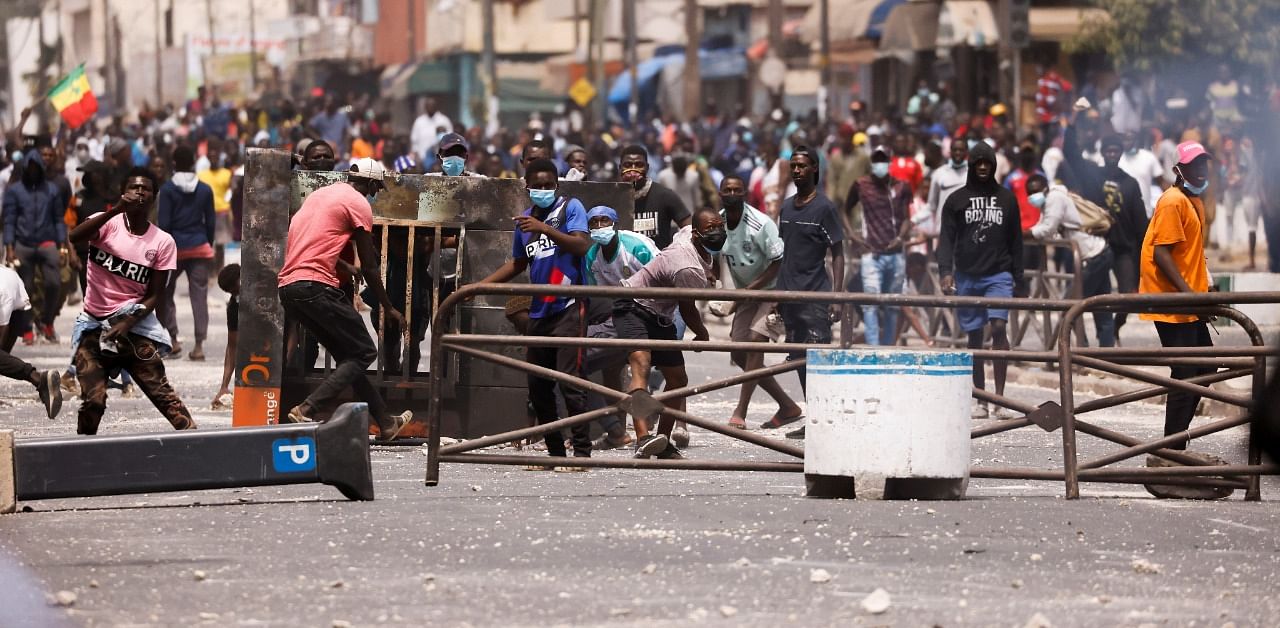Supporters of opposition leader Sonko clash with security forces. Credit: Reuters Photo