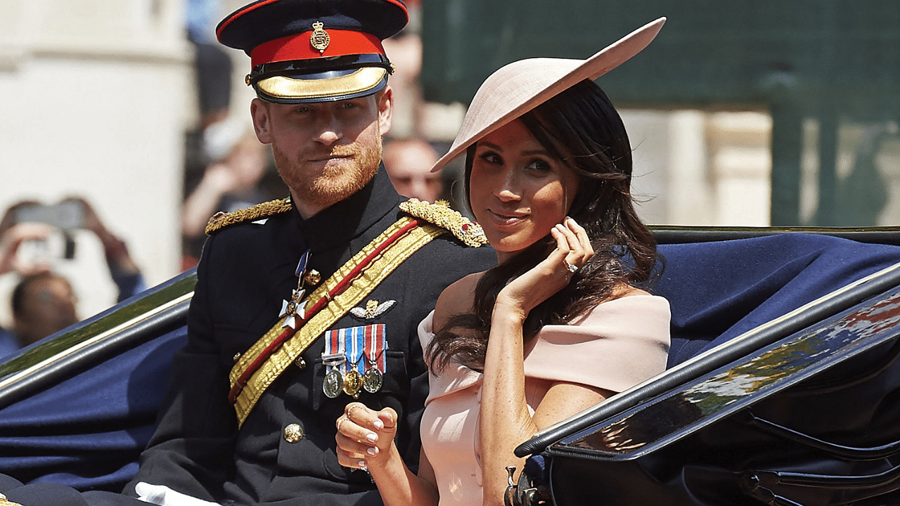 Britain's Prince Harry, Duke of Sussex and Britain's Meghan, Duchess of Sussex. Credit: AFP Photo