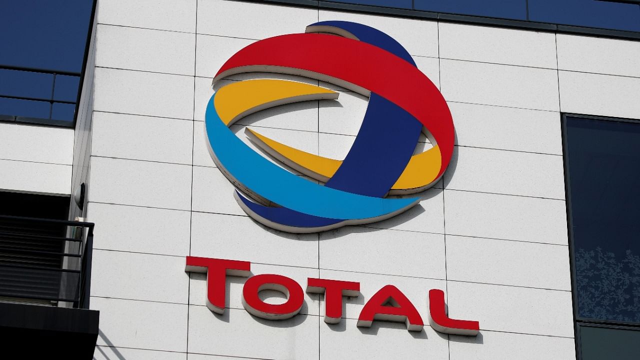 The logo of French oil and gas company Total is seen in Rueil-Malmaison. Credit: Reuters