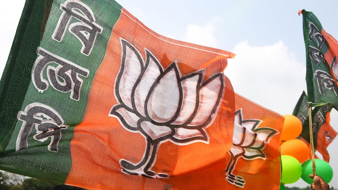Flag of the Bhartiya Janata Party (BJP) Credit: AFP Photo