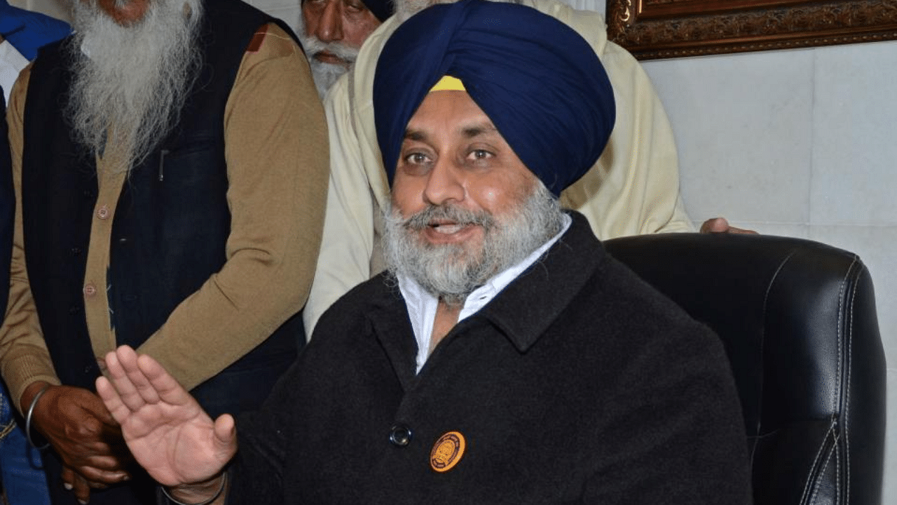 Shiromani Akali Dal President Sukhbir Singh Badal. Credit: PTI Photo