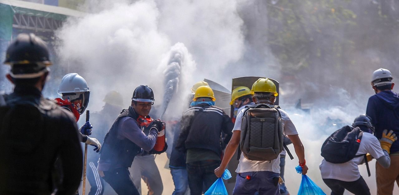 Escalating violence, which has seen more than 50 protesters killed, is only adding to the uncertainty facing companies anxious about reputational risk. Credit: AP Photo