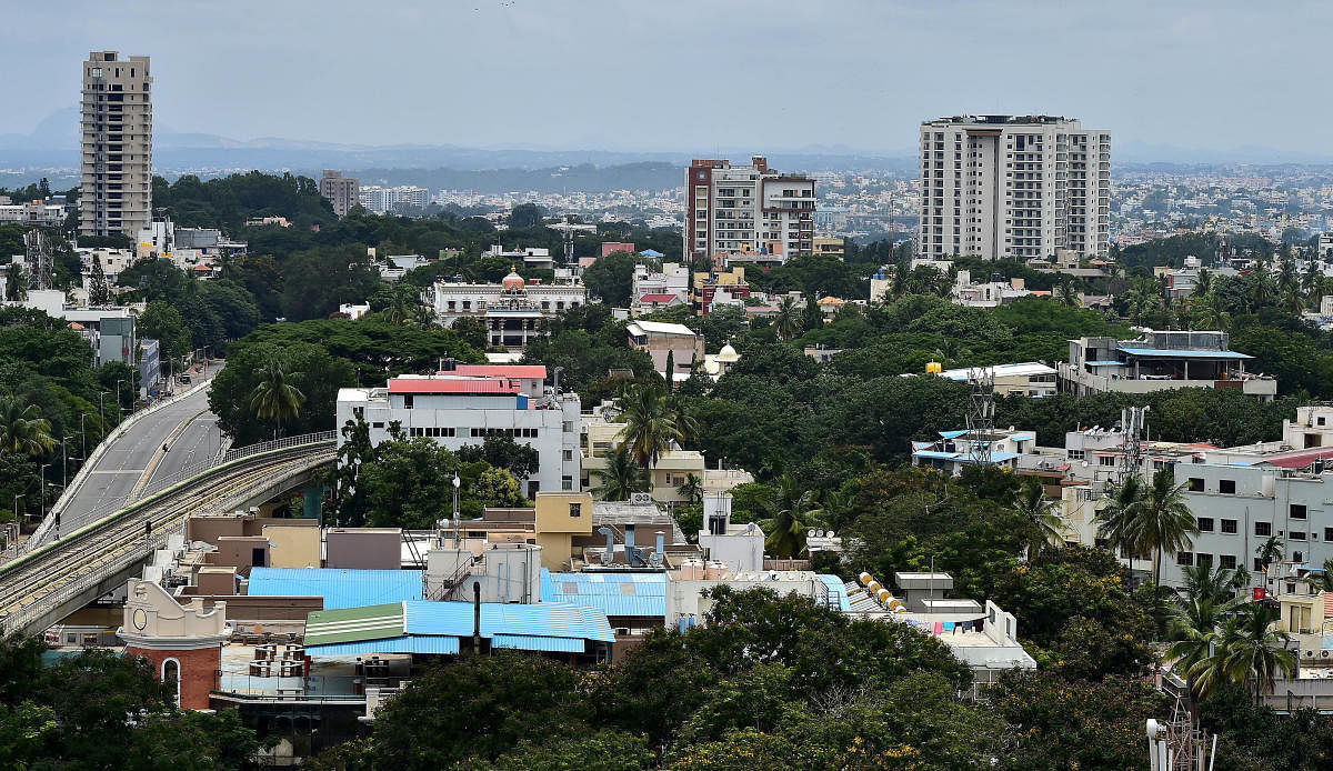 A general view of Bengaluru. Credit: DH