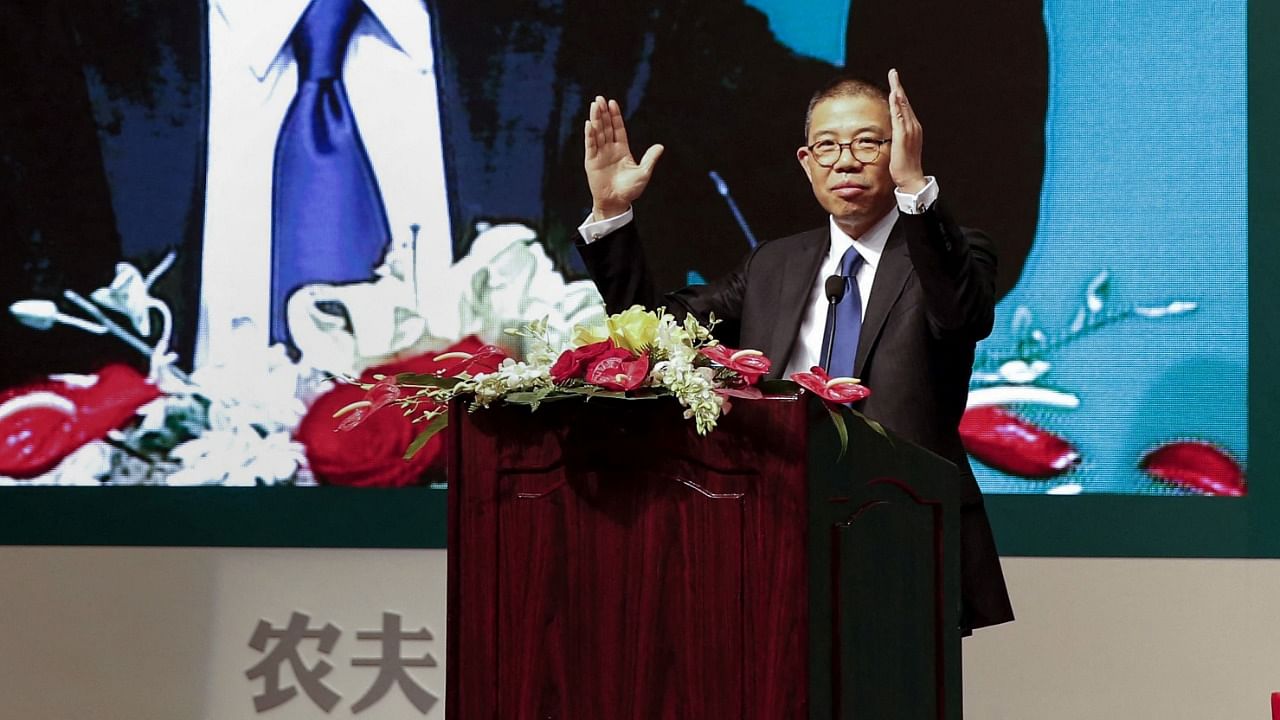 Zhong Shanshan, chairman of Nongfu Spring mineral water. Credit: AFP Photo