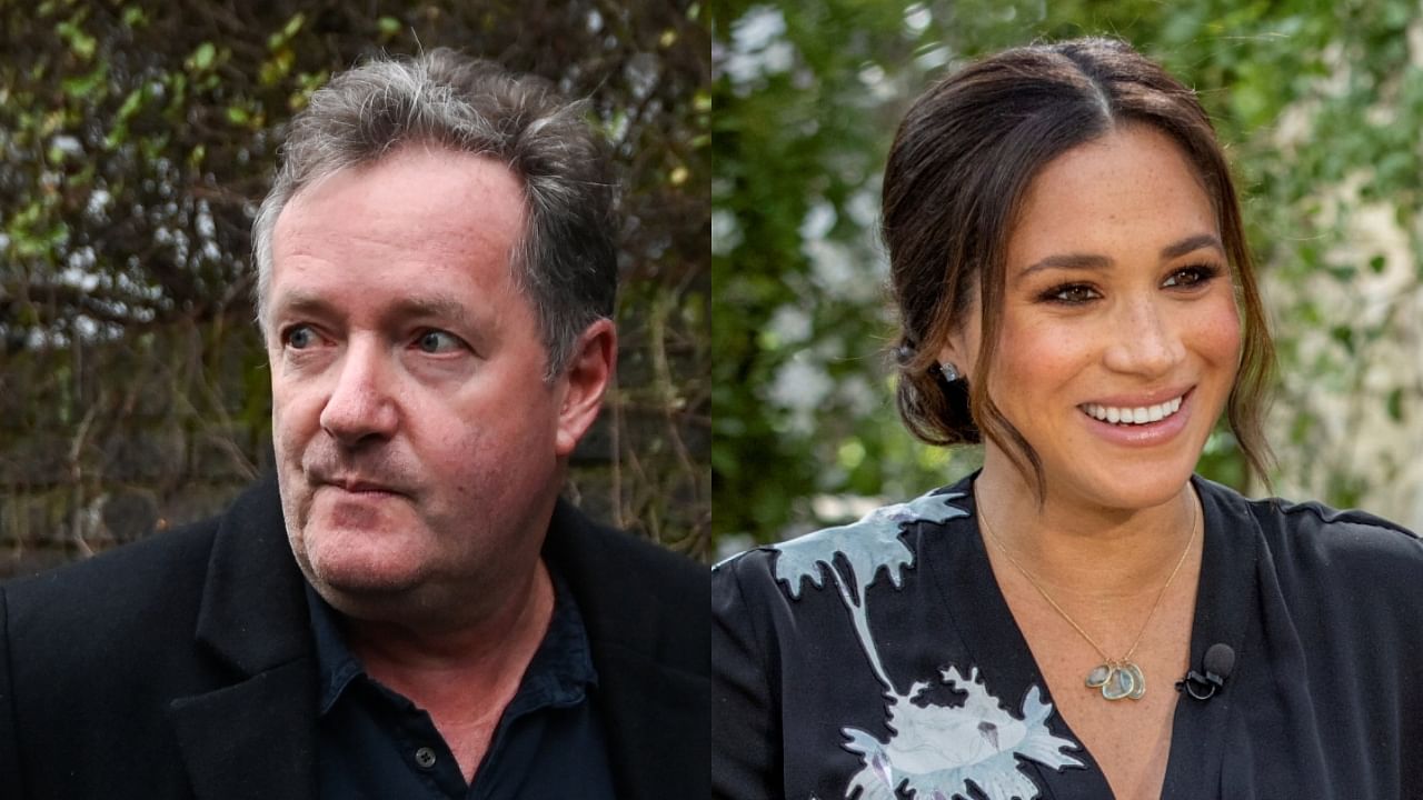 Piers Morgan (L) and Meghan Markle. Credit: Reuters File Photos