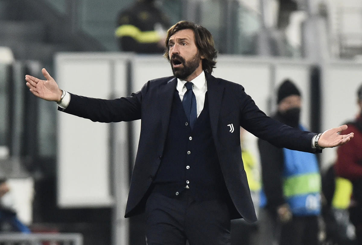 Juventus coach Andrea Pirlo. Credit: Reuters photo. 