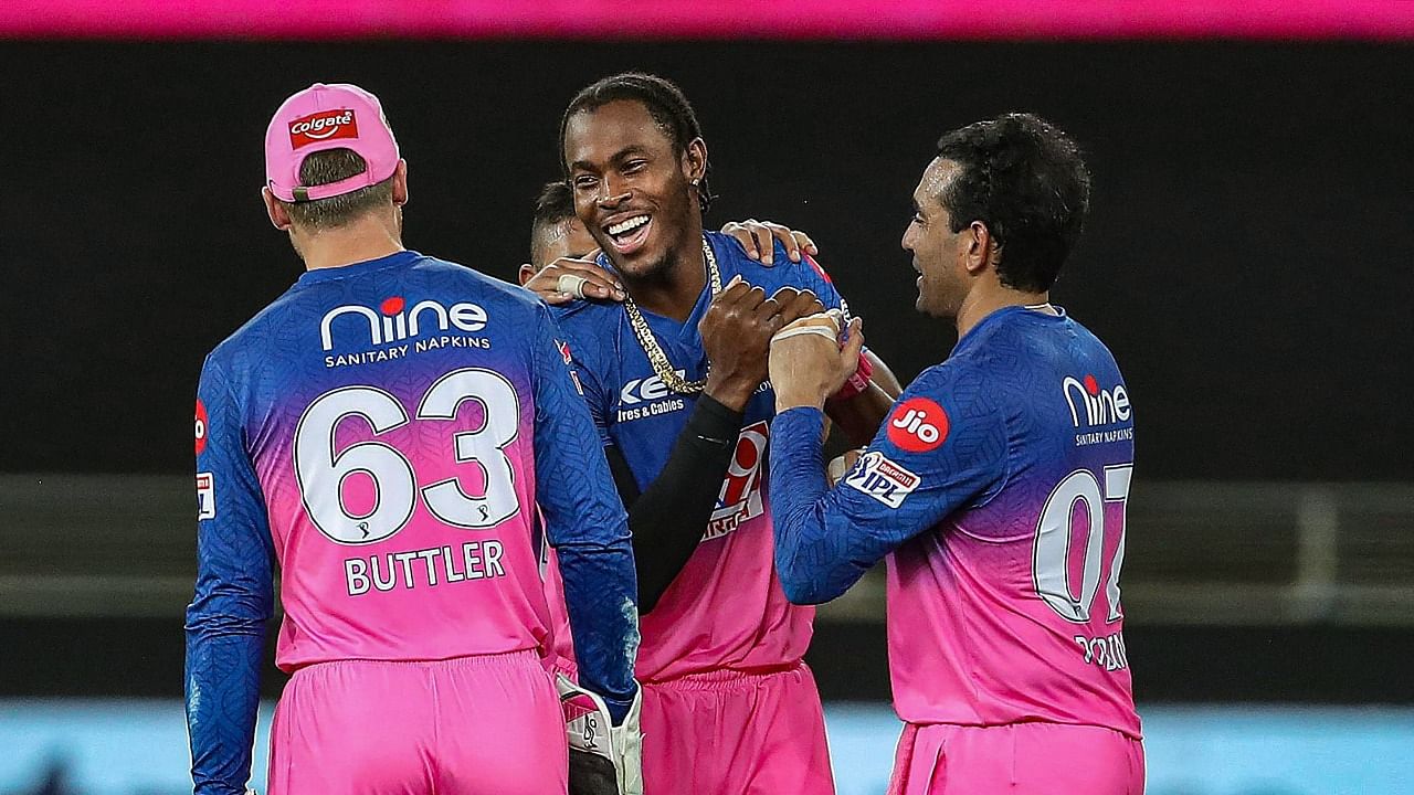 Rajasthan Royals will sport the logo of Studds on the leading side of playing headgear including helmet and caps during the 14th and 15th editions of the league. Credit: PTI File Photo