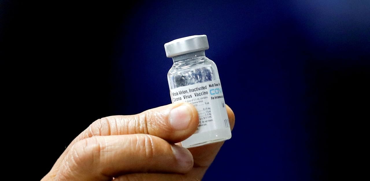A vial of Covaxin. Credit: Reuters Photo