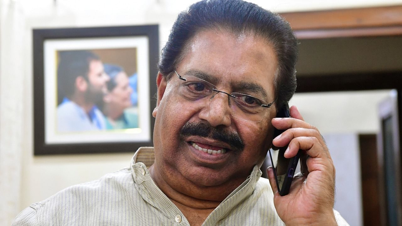 After spending 50 years in Congress, veteran leader from Kerala P C Chacko on Wednesday resigned from the party. Credit: DH Photo