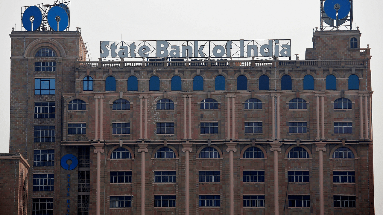 The State Bank of India (SBI) office building is pictured in Kolkata. Credit: Reuters Photo