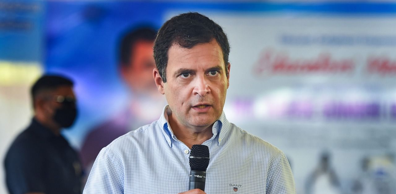 Rahul Gandhi attacked the government over manual scavengers dying. Credit: PTI Photo