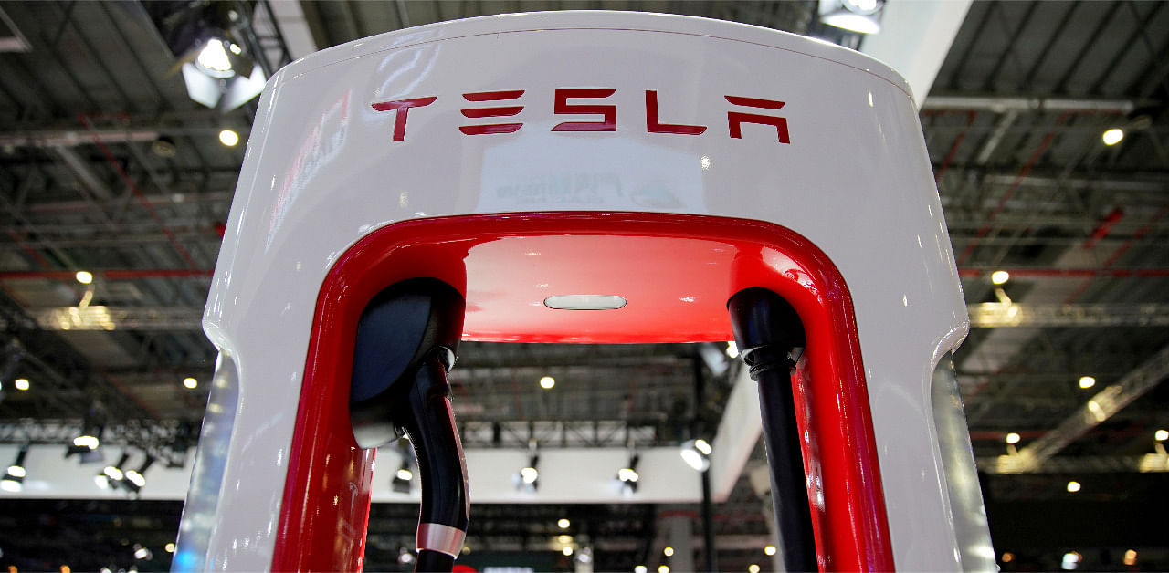 Tesla charging point. Credit: Reuters Photo