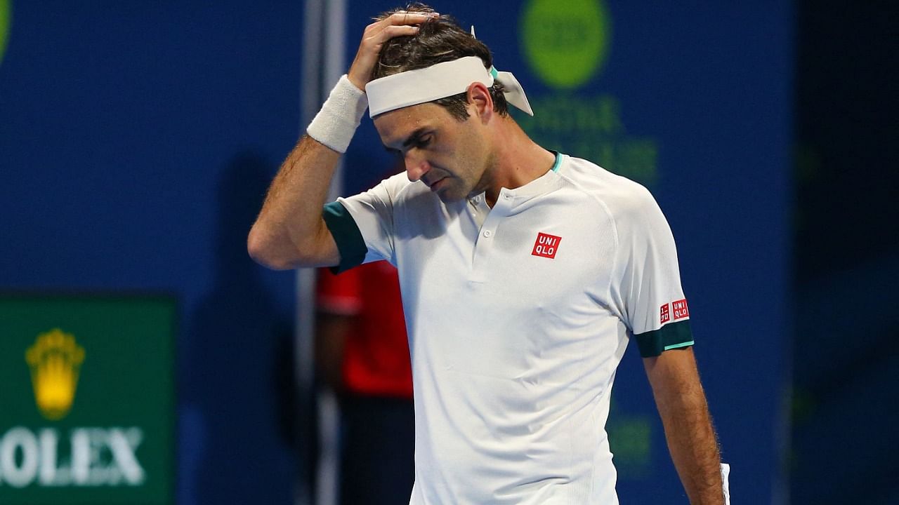 Roger Federer lost 3-6, 6-1, 7-5 to Nikoloz Basilashvili in the Qatar Open at Doha. Credit: AFP Photo