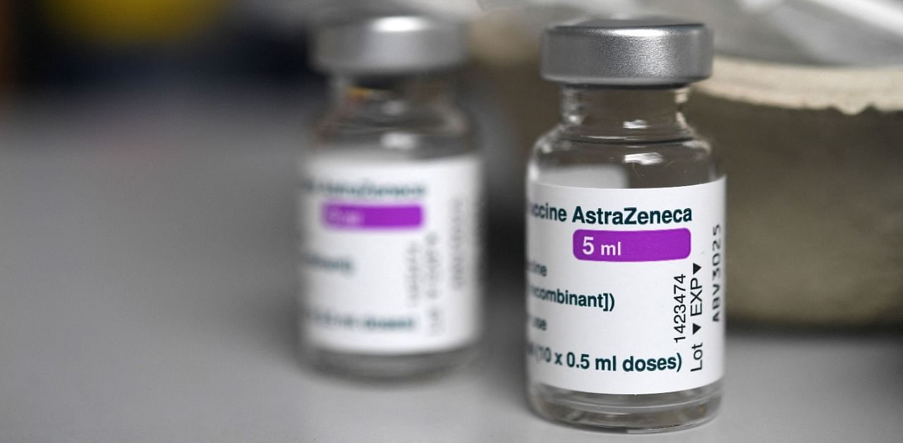 Vials of the AstraZeneca vaccine. Credit: AFP Photo