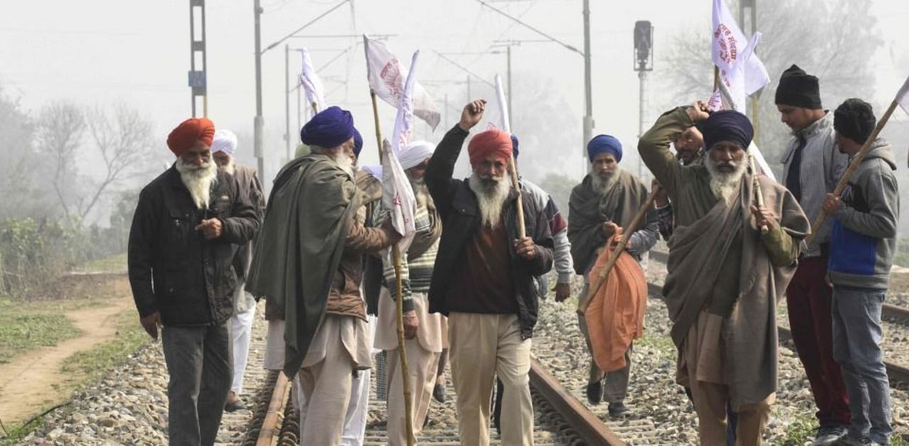 Officials said that with the farmers ending their stir here, normal movement of trains will resume within a couple of days. Credit: AFP Photo
