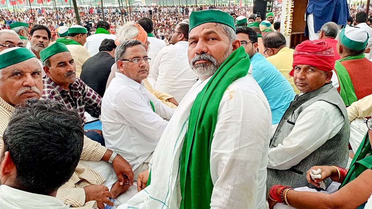 Farm leader Rakesh Tikait. Credit: PTI File Photo