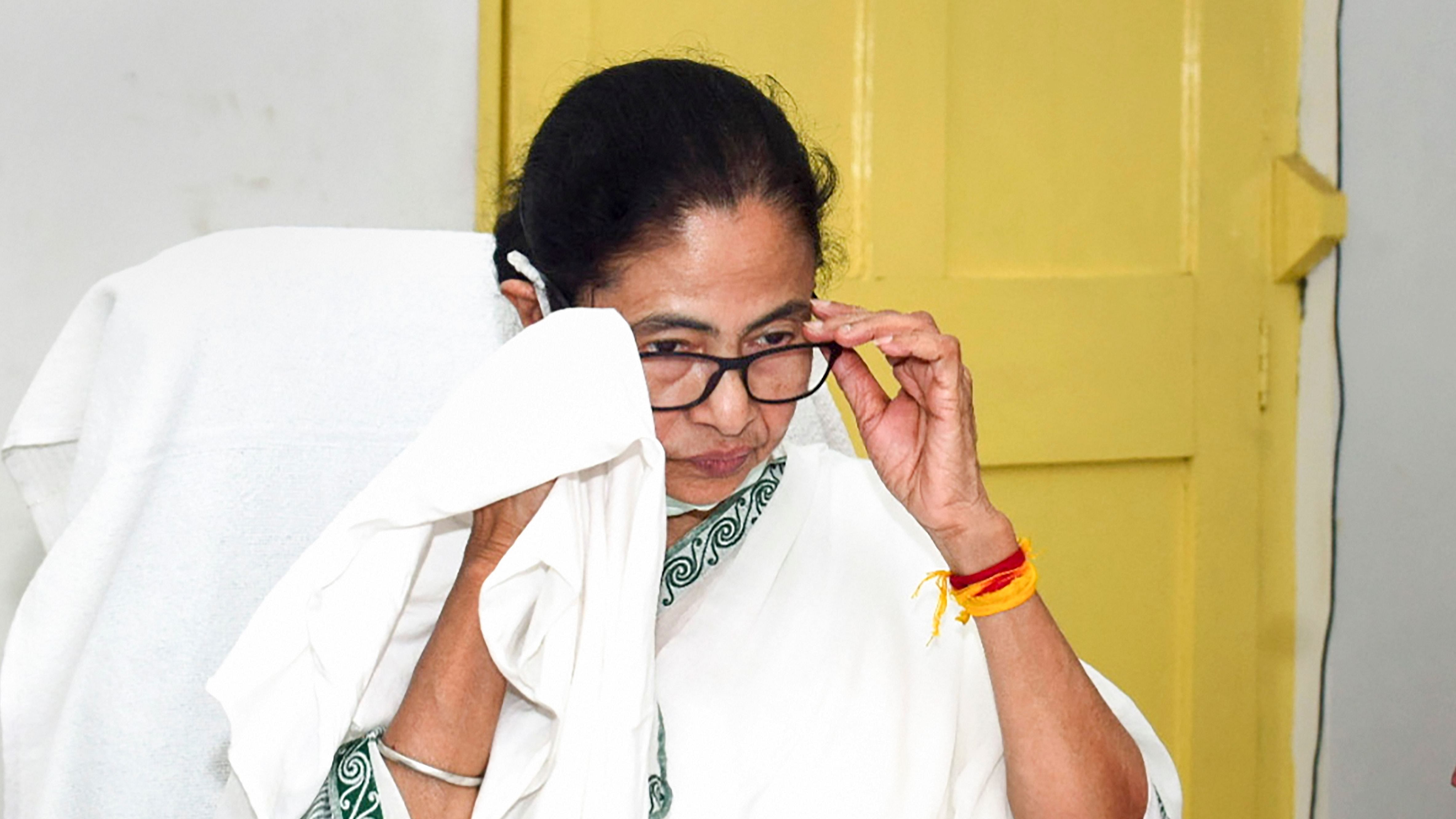 Mamata Banerjee was injured while campaigning in Nandigram on Wednesday. Credit: PTI Photo