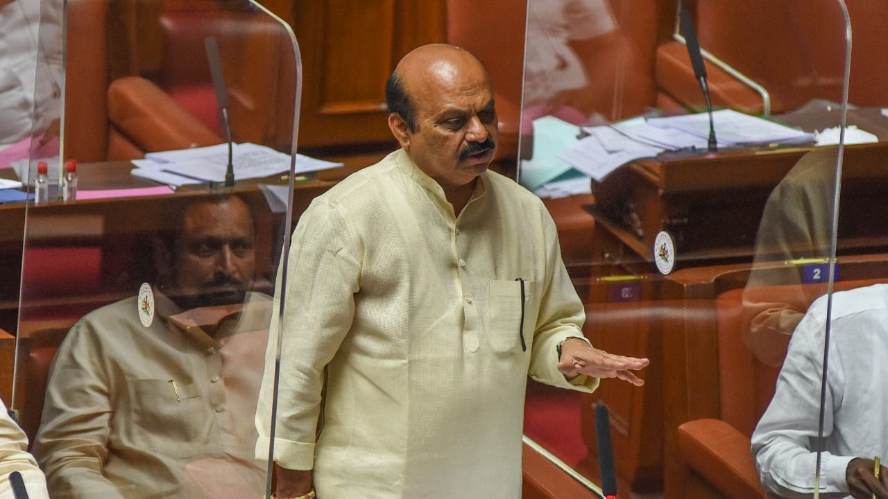 Karnataka Law Minister Basavaraj Bommai. Credit: DH Photo