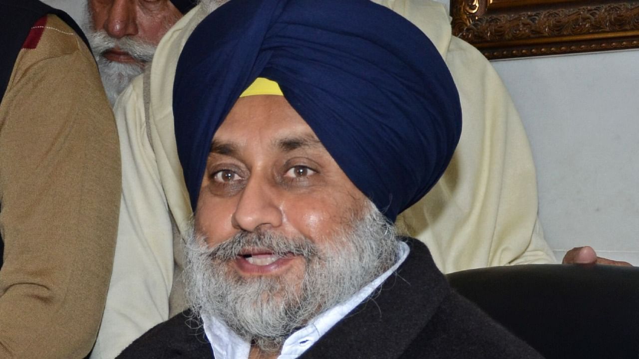 Shiromani Akali Dal chief Sukhbir Singh Badal. Credit: PTI File Photo