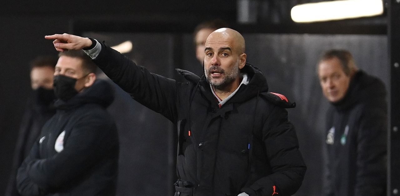 On Tuesday, Guardiola's men head to Budapest. Credit: Reuters Photo
