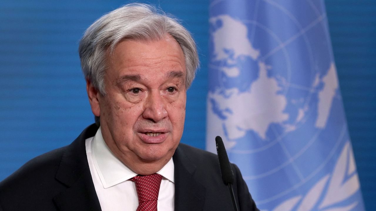 UN Secretary-General Antonio Guterres. Credit: AFP File Photo