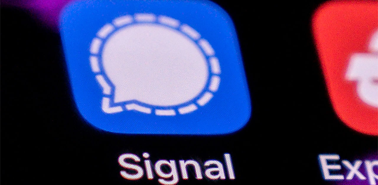 Signal app. Credit: AFP Photo