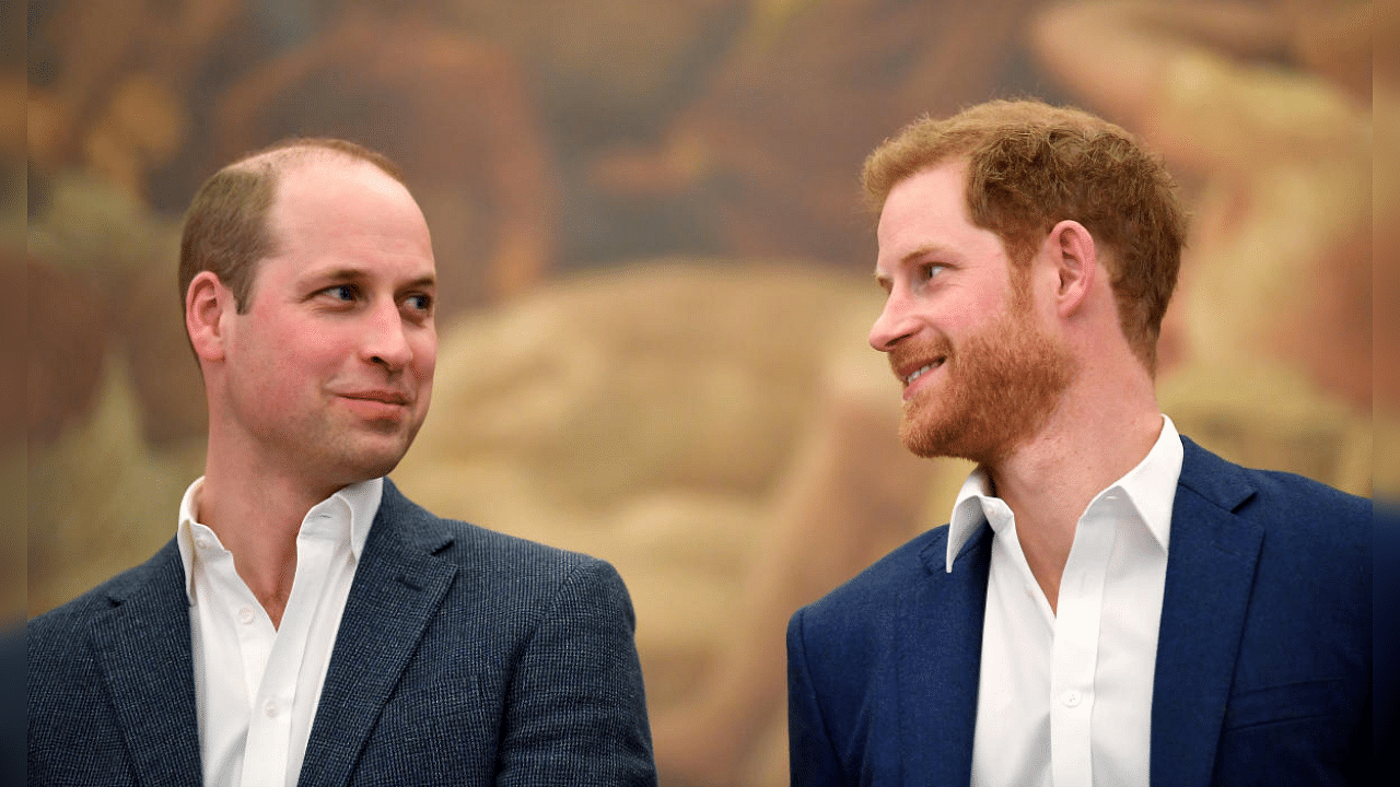 Britain's Prince William and Prince Harry. Credit: Reuters File Photo
